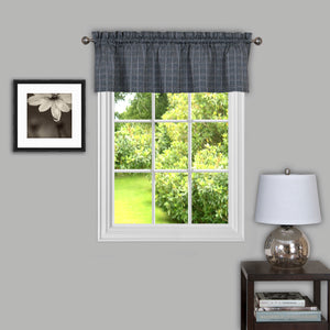 Sydney 58x14 Window Curtain Valance - Grey