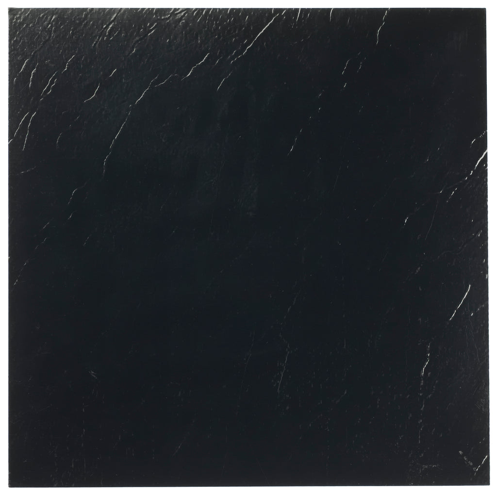 Sterling Black 12x12 Self Adhesive Vinyl Floor Tile - 20 Tiles/20 sq. ft.