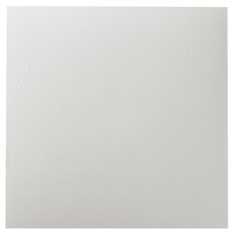 Sterling White 12x12 Self Adhesive Vinyl Floor Tile - 20 Tiles/20 sq. ft.