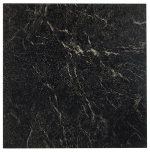 Nexus Black with White Vein Marble 12x12 Self Adhesive Vinyl Floor Tile - 20 Tiles/20 sq. ft.