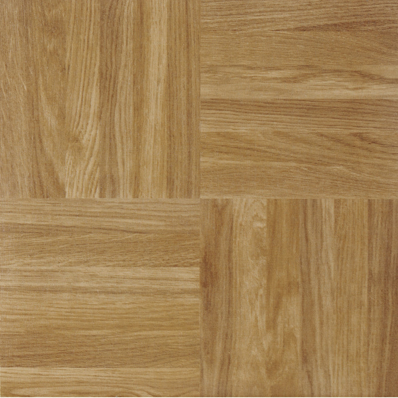 Sterling Square Parquet 12x12 Self Adhesive Vinyl Floor Tile - 20 Tiles/20 sq. ft.