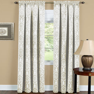 Sutton Window Curtain Panel 52x63 - Ivory