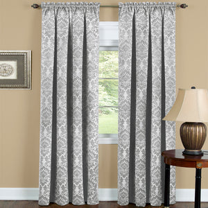 Sutton Window Curtain Panel 52x84 - Silver