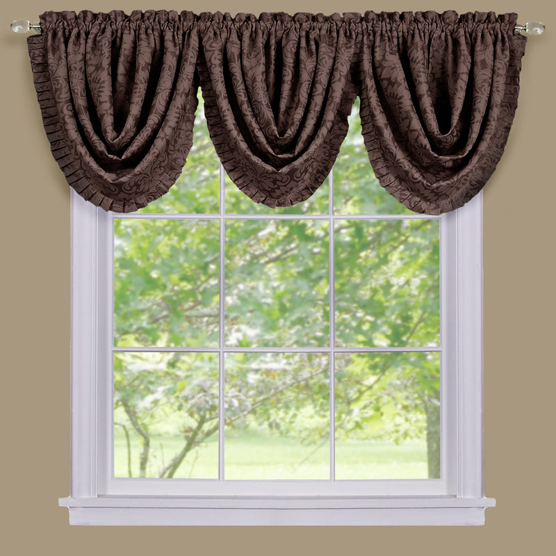 Sutton Waterfall Valance - Brown