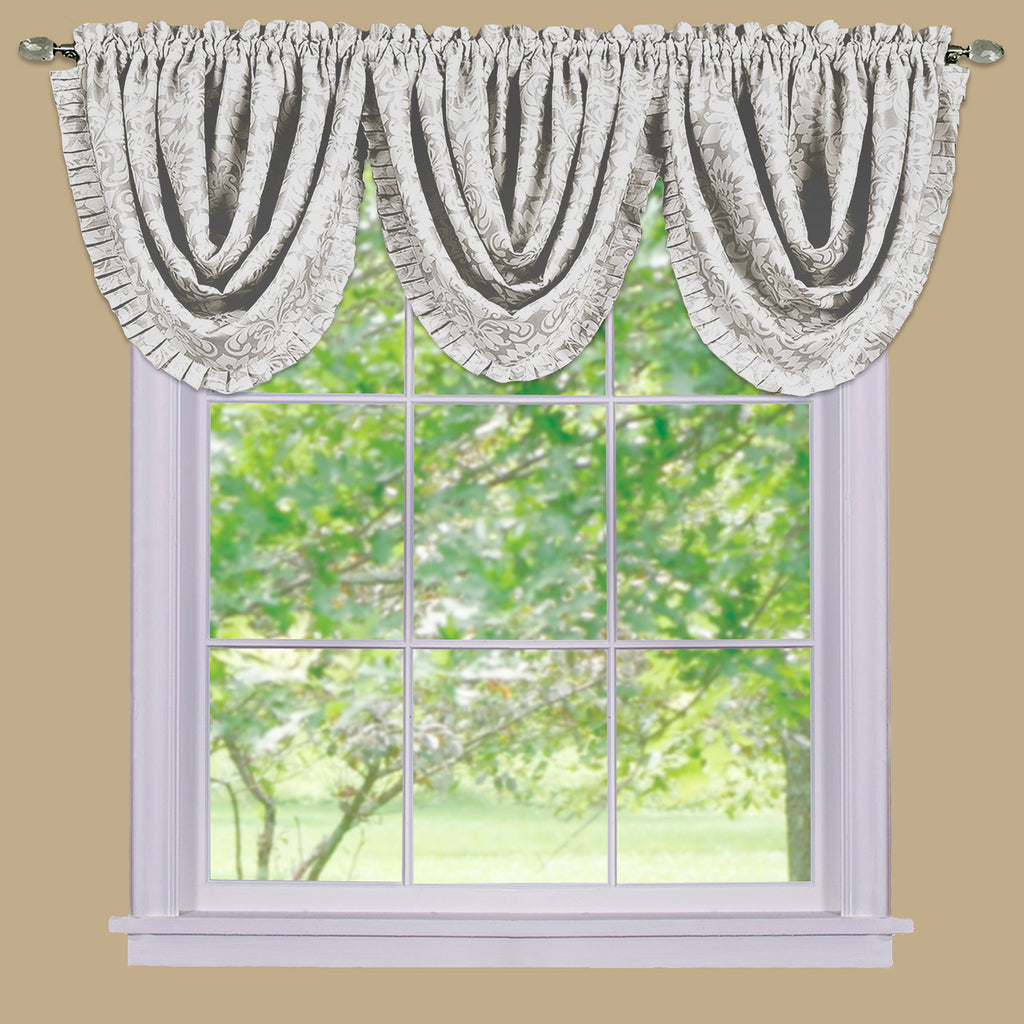 Sutton Waterfall Valance - Ivory