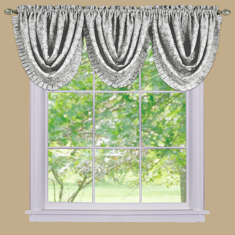 Sutton Waterfall Valance - Silver