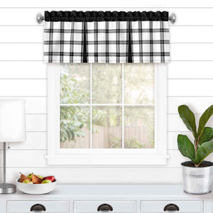 Tate Window Curtain Valance - 56x13 - Black