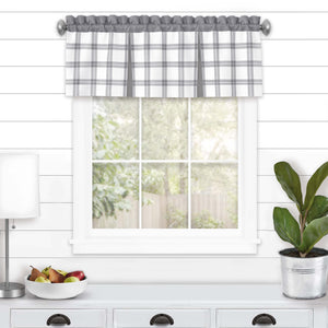 Tate Window Curtain Valance - 56x13 - Grey