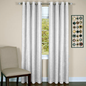 Taylor - Lined Grommet Window Curtain Panel - 50x63 White