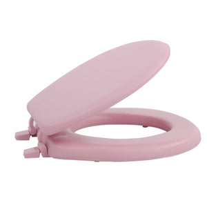 Fantasia 17 Inch Soft Standard Vinyl Toilet Seat - Tea Rose