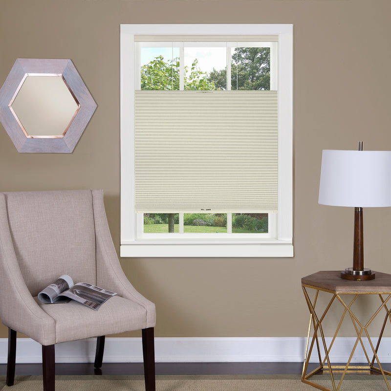 Top Down-Bottom Up Cordless Honeycomb Cellular Shade - 27x64 - Alabaster