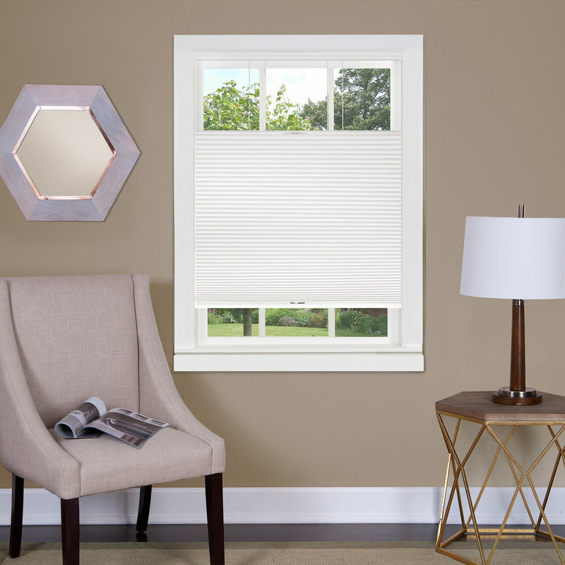 Top Down-Bottom Up Cordless Honeycomb Cellular Shade - 23x64 - White