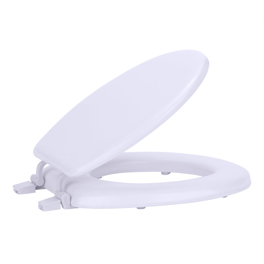 Fantasia 17 Inch Standard Wood Toilet Seat - White