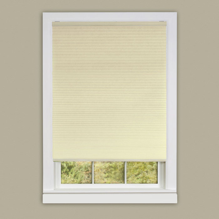 Cordless Honeycomb Cellular Pleated Shade - 30x64 - Alabaster