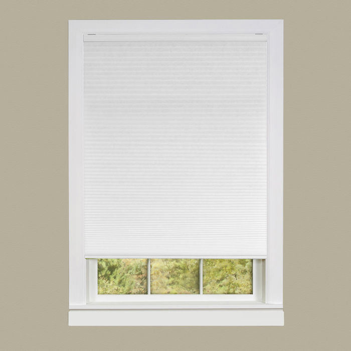 Cordless Honeycomb Cellular Pleated Shade - 27x64 - White