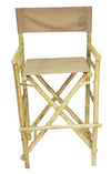 Chair Bamboo Director High 45"Hx23"Wx19"D